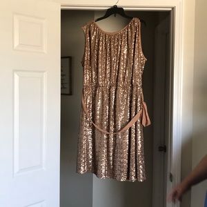 Gold dress